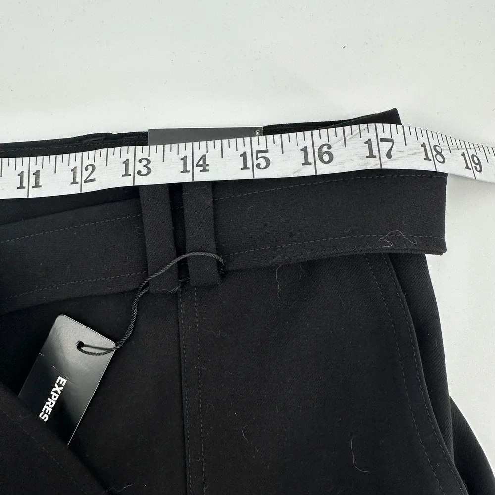 EXPRESS Cargo Pants Super High Waisted Belted Ankle Dark Academia Streetwear 14R